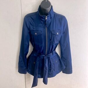 WHITE HOUSE BLACK MARKET “Silk” Belted Jacket